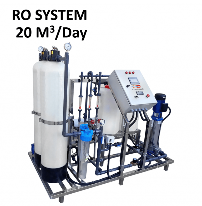 دستگاه تصفیه آب RO صنعتی 20 مترمکعب در شبانه روز
